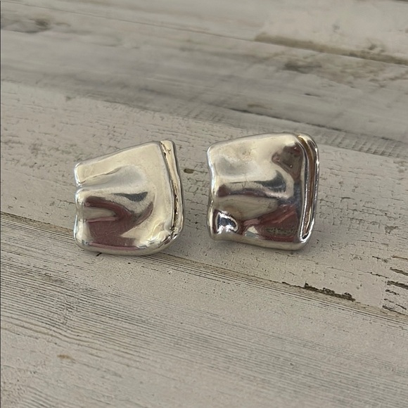 Bat Ami Jewelry - Bat Ami Sterling Silver Electroform Square Earrings